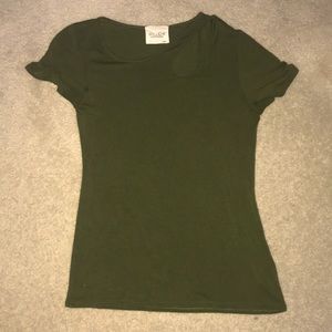 Olive green tee shirt